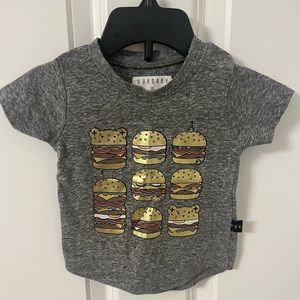 Huxbaby Metallic Hamburger Short Sleeve Tee